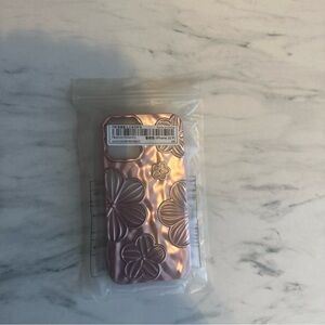 Elegant Floral Metallic Phone Case